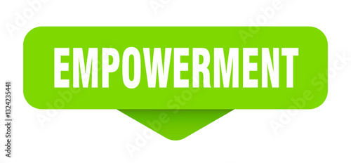 empowerment sticker. empowerment sign on transparent background