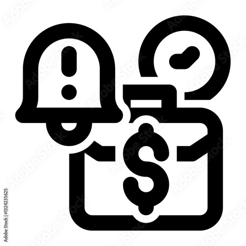 Deadline, Business Deadline, Business Outline Icon
