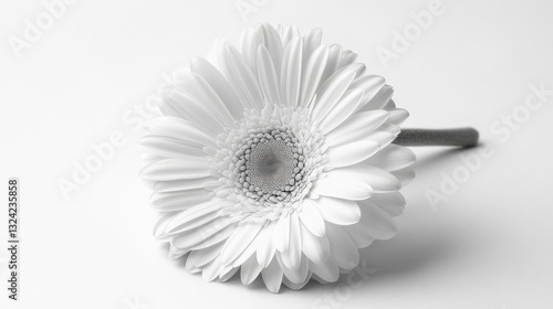 Generate images focusing on a single flower or bouquet in black and white.