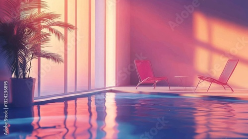 Play with high contrast and smooth gradients. 