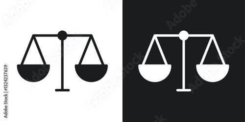 Scale Icons vectors set for web designs in black colors