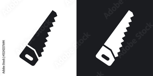 Saw Icons vectors set for web designs in black colors