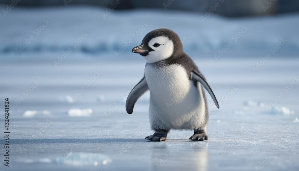 Fototapeta premium penguin in antarctica