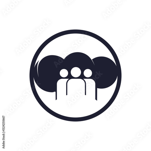 Master chef vector logo design. Chef hat with people vector logo design template.	