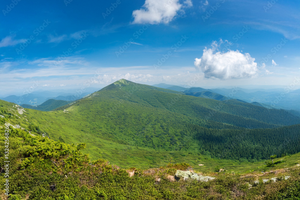 Fototapeta premium mountain landscape with blue sky