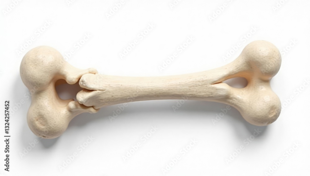 Boney isolated on white background with subtle shadows and texture, isolation, whiteness, anatomy Boney isolated on white background with subtle shadows and texture, isolation, whiteness, anatomy
