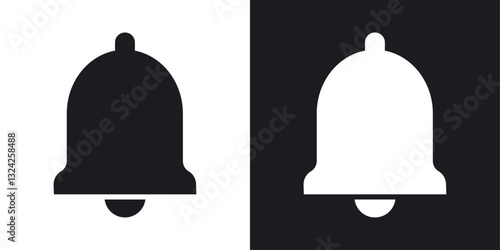 Notification icons in flat vector style