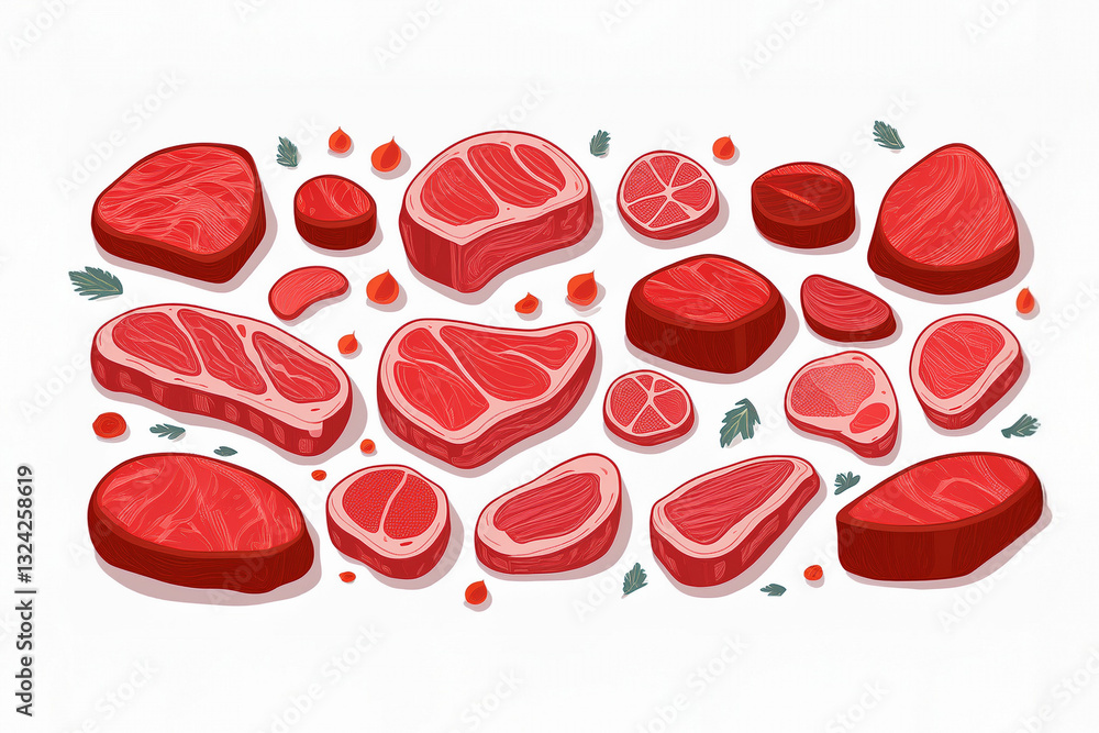 Fototapeta premium raw beef steak
