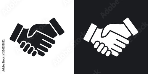Partner icons in flat vector style