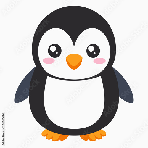 penguin on a white background