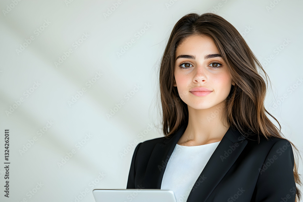 Confident young professional woman in business attire Confident young professional woman in business attire