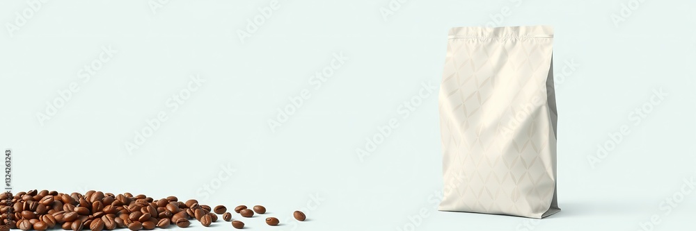Fototapeta premium Coffee Subscription: Premium Roast Mockup Design