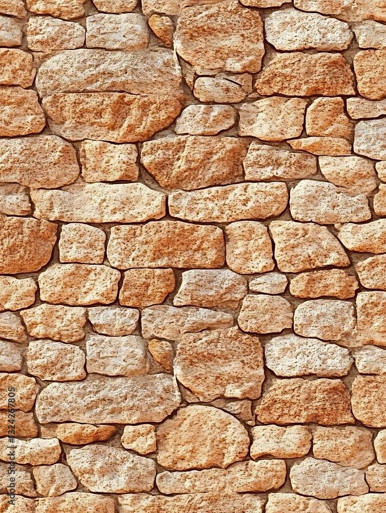 Fototapeta premium Textured Stone Wall Facade with Irregular Rock Forms and Rough Surface