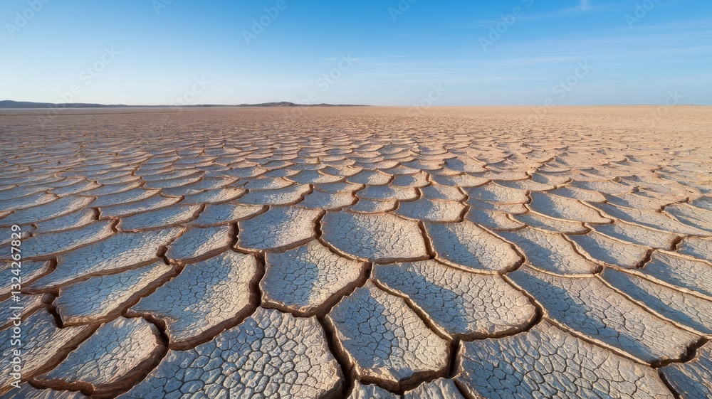 Fototapeta premium Drought-Stricken Landscapes Global Warming