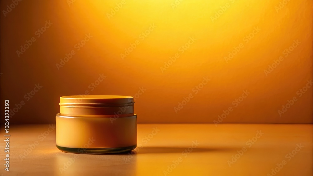 Eco Lip Balm Jar Silhouette Photography: Minimalist Flat Lay Product Shot Eco Lip Balm Jar Silhouette Photography: Minimalist Flat Lay Product Shot