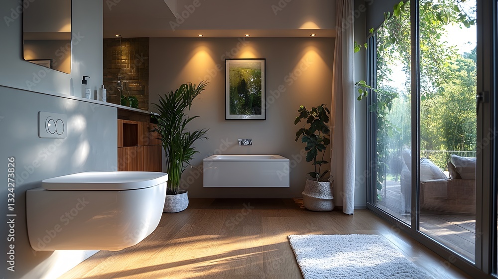 Calm smart unit with a bright flow built with world touch Calm smart unit with a bright flow built with world touch
