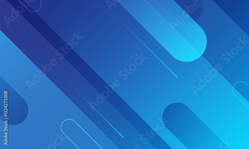 Blue abstract diagonal background. Vector illustration