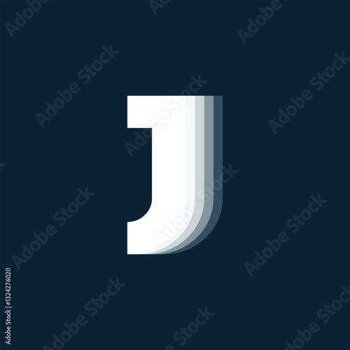 Letter J logo design for business