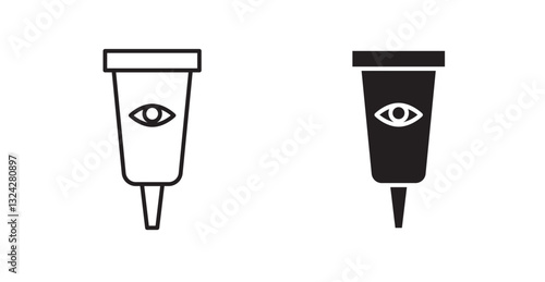 Eye cream icons graphics vectors designs