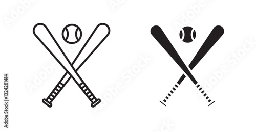 Baseball icons graphics vectors designs