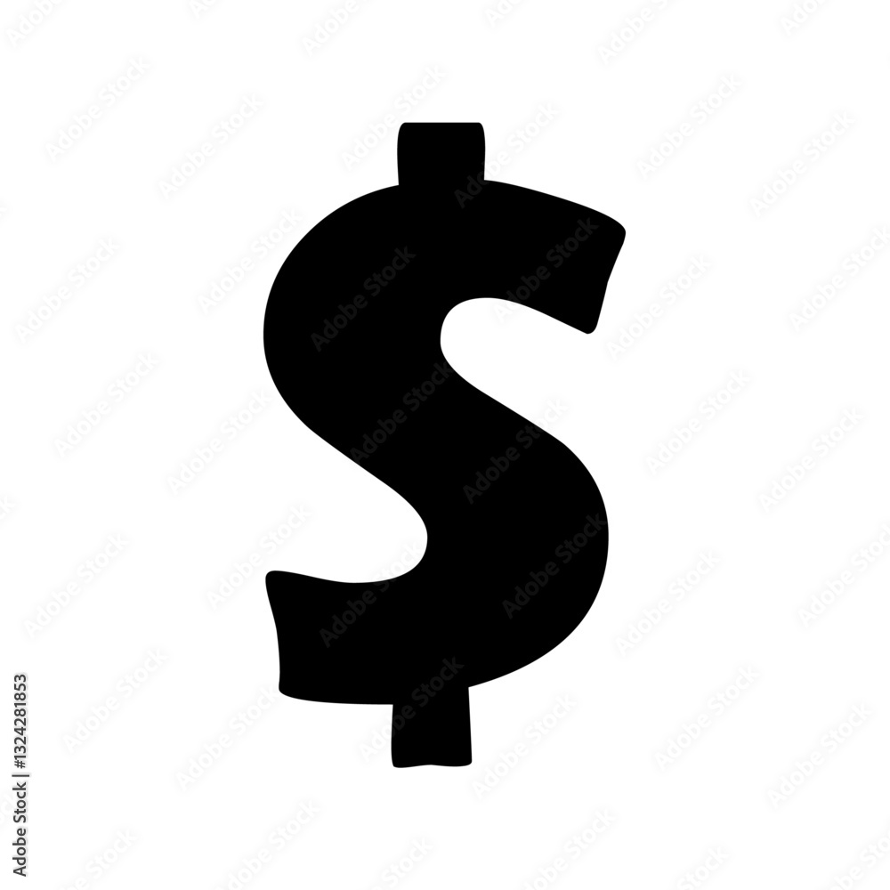 A bold symbol representing currency and financial value isolated against a signifying wealth and commerce A bold symbol representing currency and financial value isolated against a signifying wealth and commerce