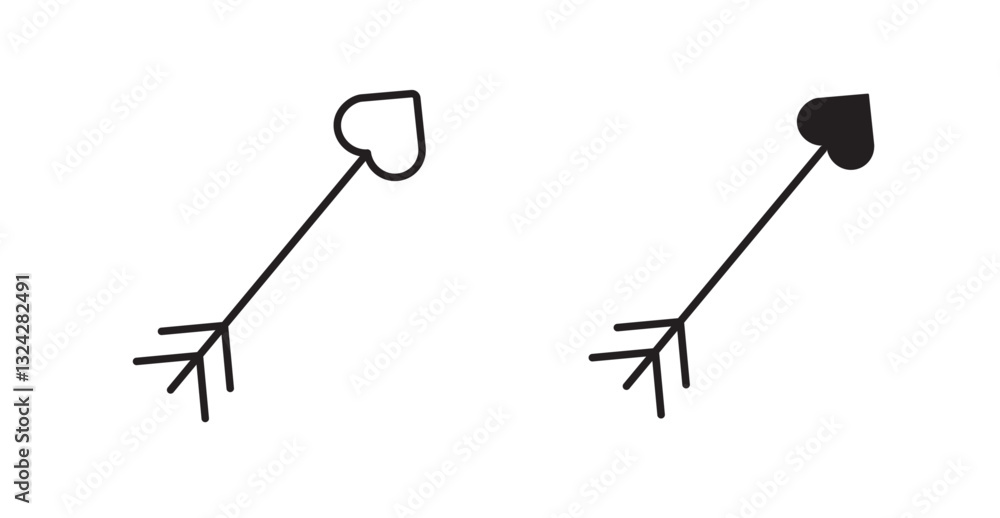 Love arrow icons graphics vectors designs Love arrow icons graphics vectors designs