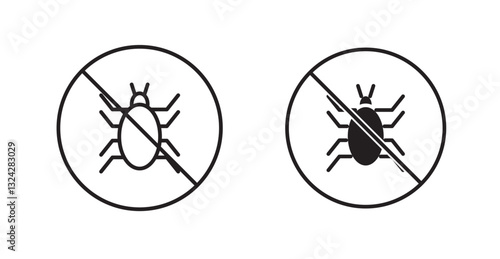 Mite in the prohibition signs graphics vectors designs