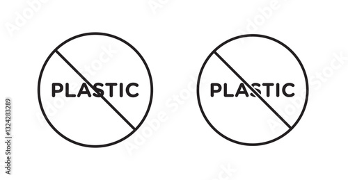 No plastic sign graphics vectors designs