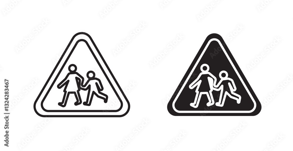 School crossing signs graphics vectors designs School crossing signs graphics vectors designs