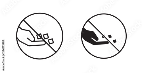 Do not feed the animals sign graphics vectors designs