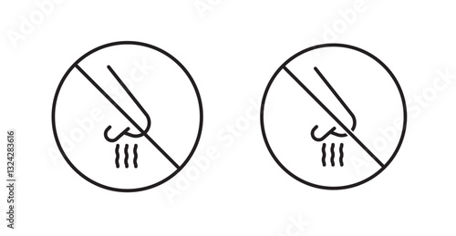 No smell sign graphics vectors designs