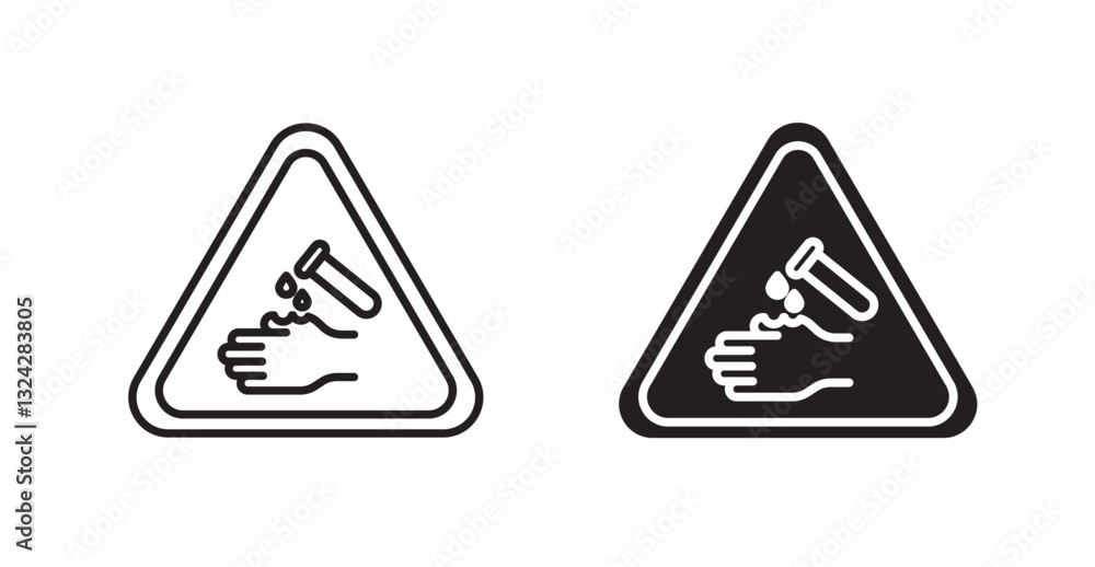 Corrosive acid safety signs graphics vectors designs Corrosive acid safety signs graphics vectors designs