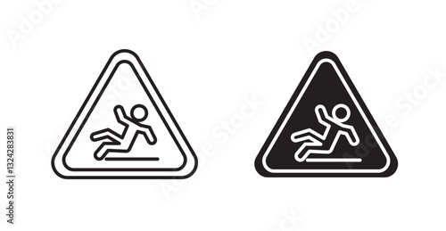Slip Warning signs graphics vectors designs