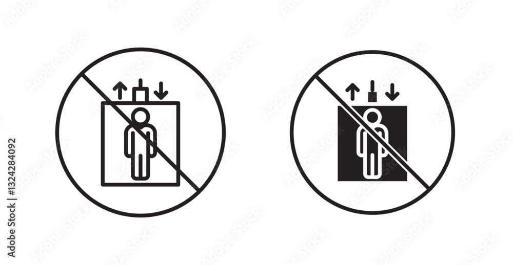 No elevator sign graphics vectors designs No elevator sign graphics vectors designs