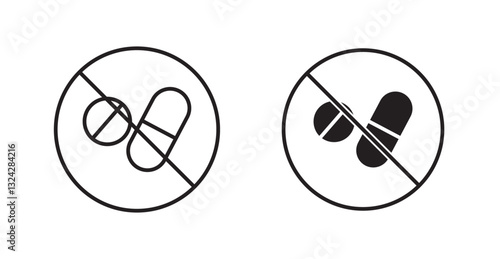 Stop using illegal drugs signs graphics vectors designs