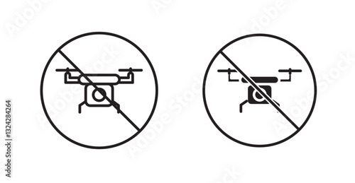 No fly drones sign graphics vectors designs