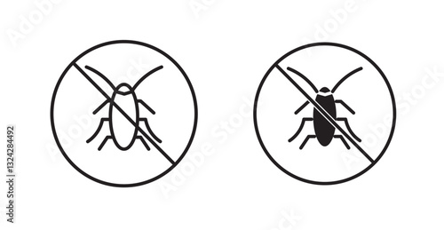 Stop insect signs graphics vectors designs