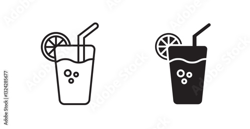 Lemonade icons graphics vectors designs