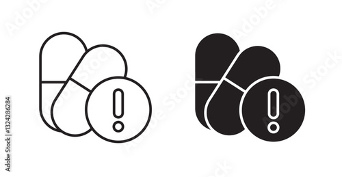 Overdose icons graphics vectors designs