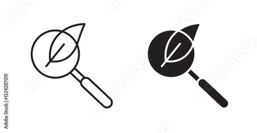 Botany icons graphics vectors designs