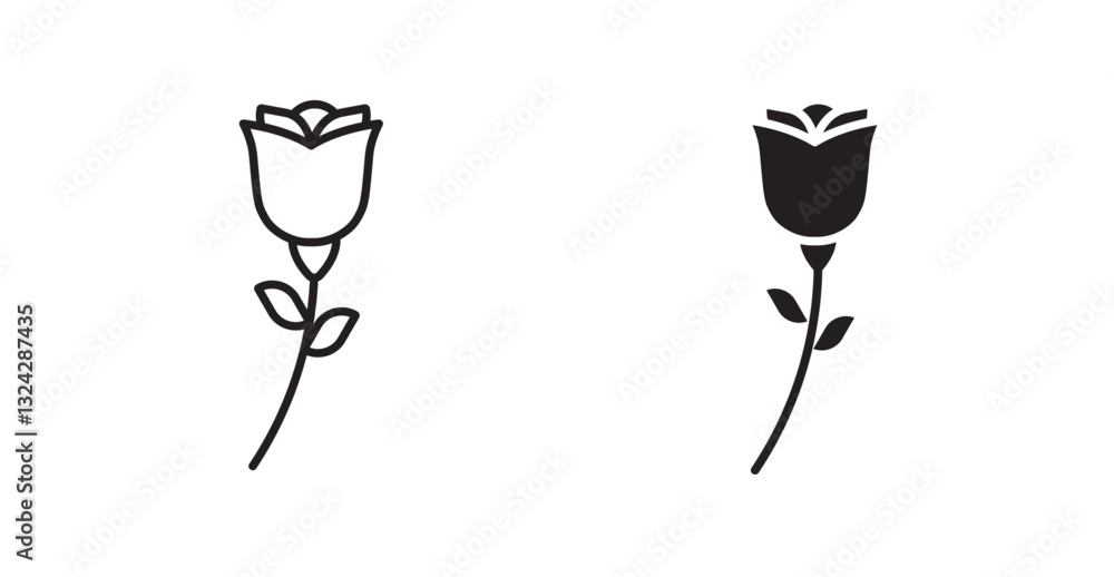 Rose icons graphics vectors designs Rose icons graphics vectors designs