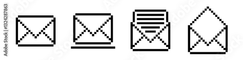 email icon pixel. email icon