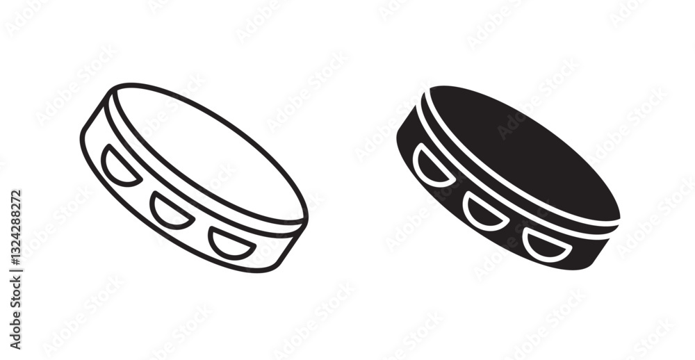 Tambourine icons graphics vectors designs Tambourine icons graphics vectors designs