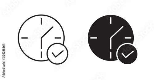 Specify at time icons graphics vectors designs