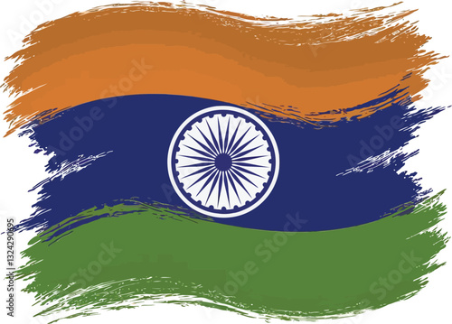 flag of india, orange flag, Asian flag, country flag