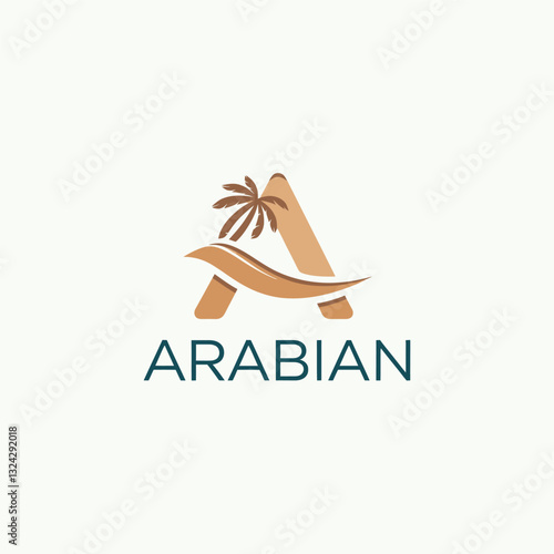abstract logo design, vector logo design, EPS, Arabic Logo, Desert logo design, Business logo, 