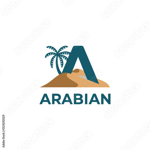 abstract logo design, vector logo design, EPS, Arabic Logo, Desert logo design, Business logo, 