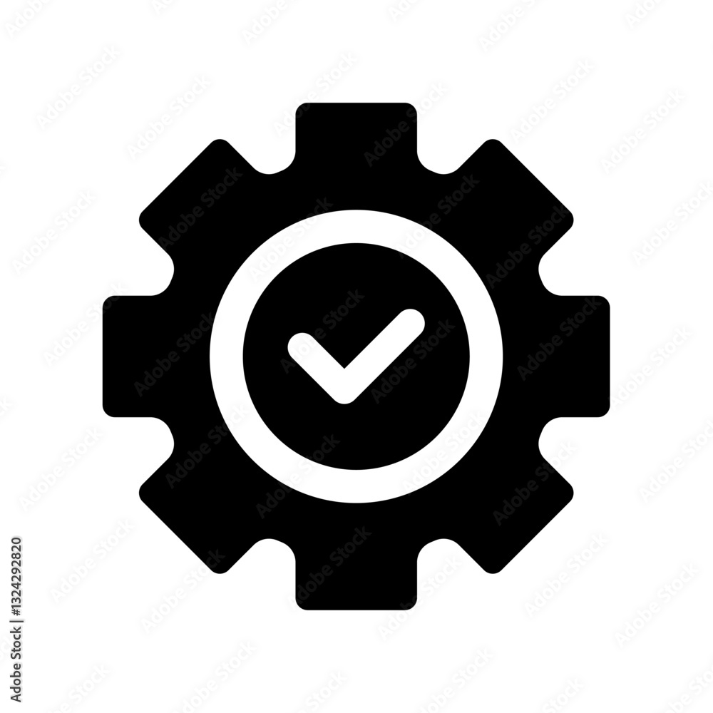 Icon a cogwheel, isolated against a clean background. Icon a cogwheel, isolated against a clean background.
