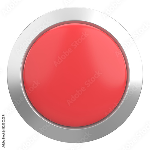 Free Download Circle button. Price tag. 3D illustration. - GFXLoad