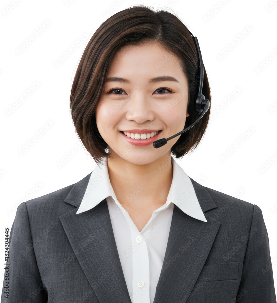 Professional Asian Businesswoman Wearing Headset Customer Service Support Agent Professional Asian Businesswoman Wearing Headset Customer Service Support Agent